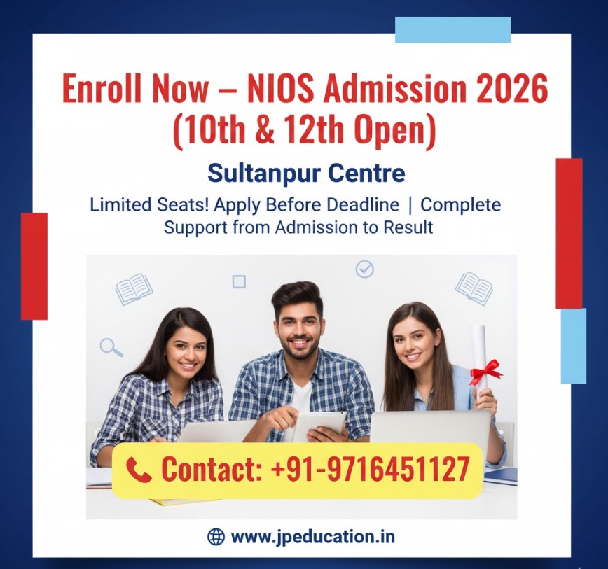 nios online admission for 10th & 12th