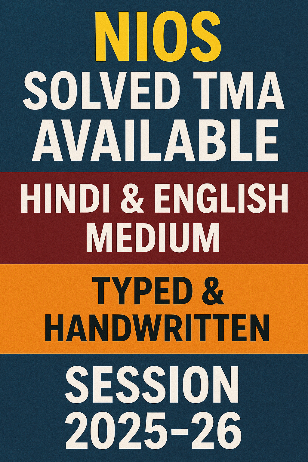 nios solved tma answer