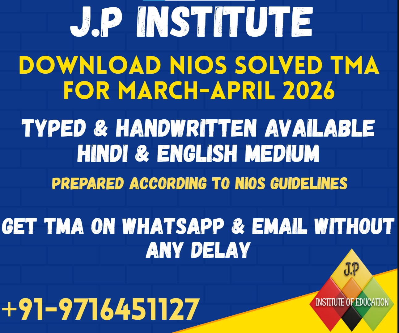 NIOS SOLVED TMA APRIL 2026 EXAM