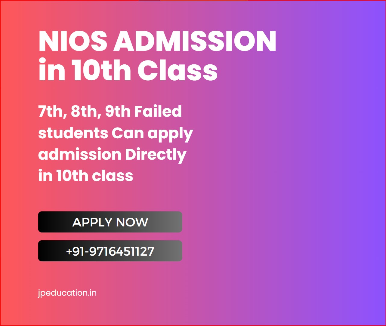 10th Nios Admission | J.P INSTITUTE OF EDUCATION