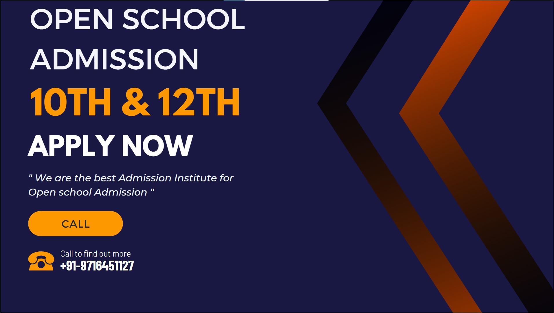 Nios Admission in Stream 1 & 2 for 10th & 12th Class