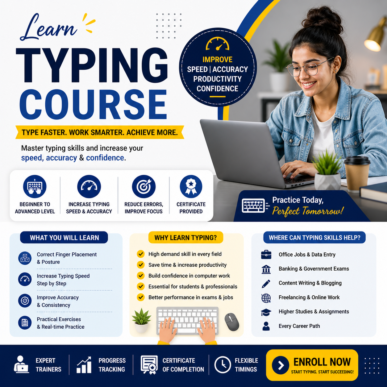 Typing course: boost your speed and accuracy