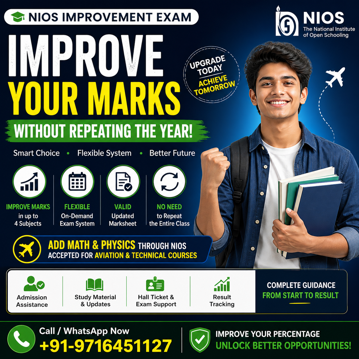 NIOS improvement exams