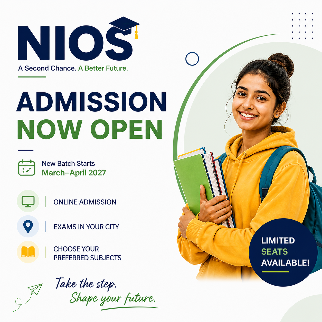 admissions now open!