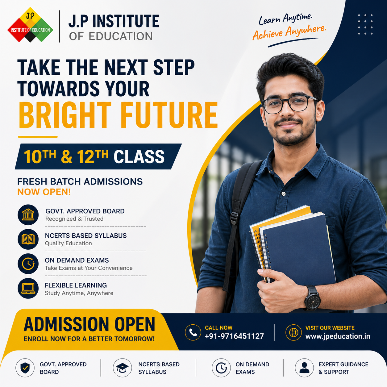 Admissions now open for your future