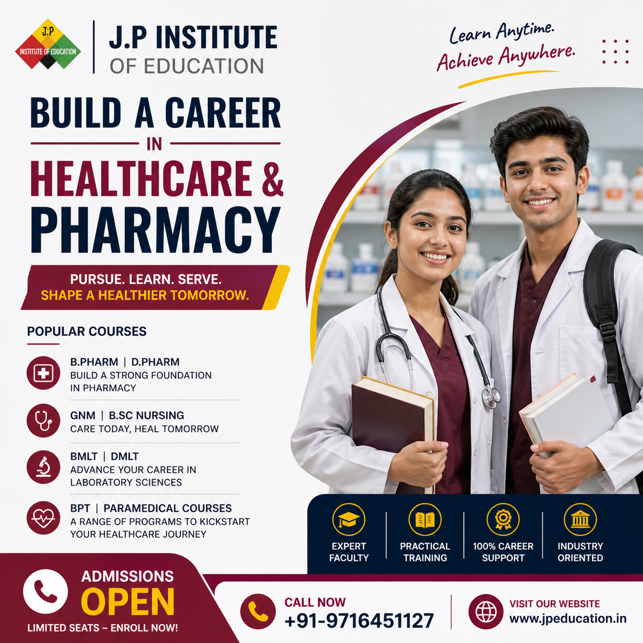 Build a career in healthcare education