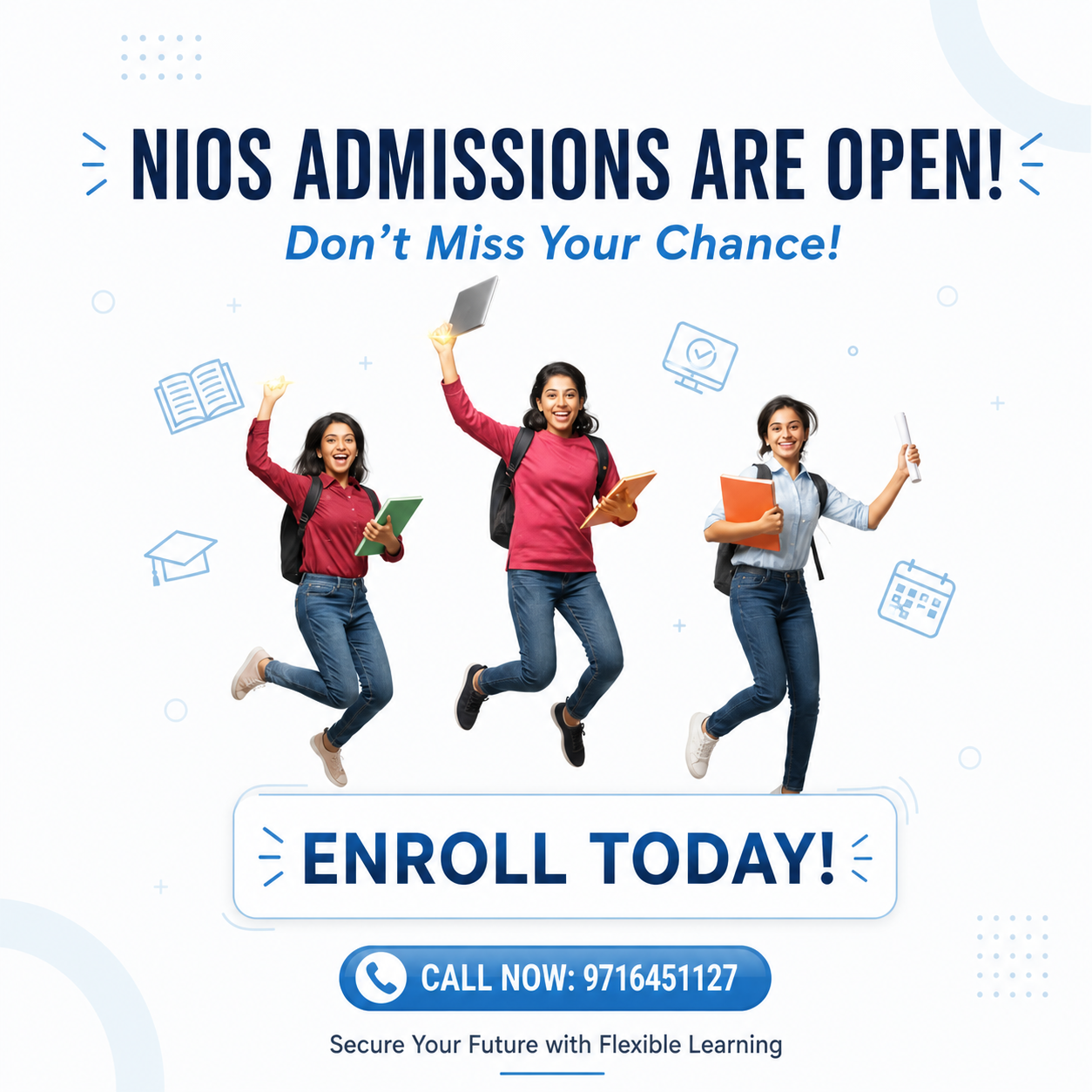 admissions now open!